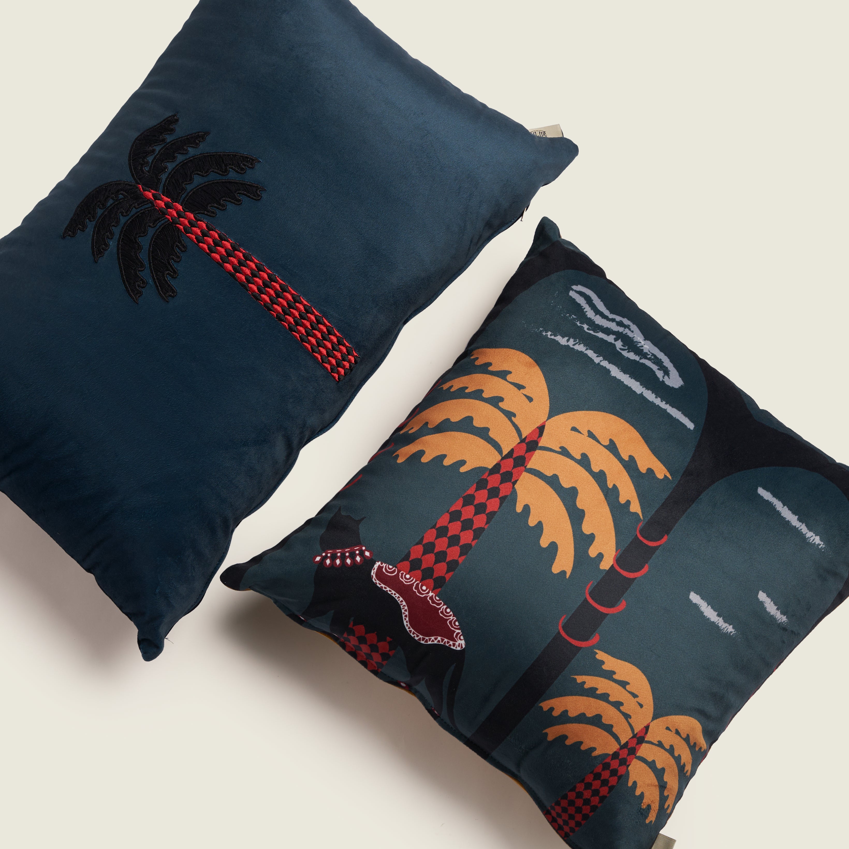 Checkered Palm Cushion