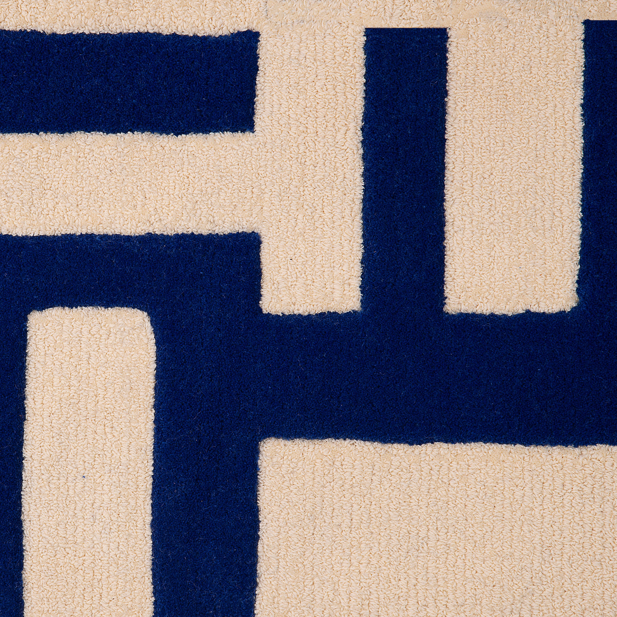 Marine White & Blue - Tufted Rug